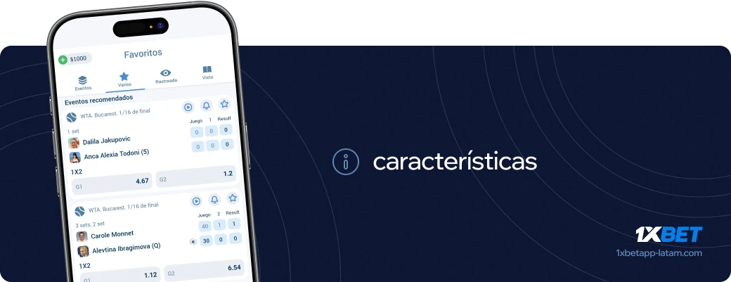 Caracteristicas 1xbet apk América Latina